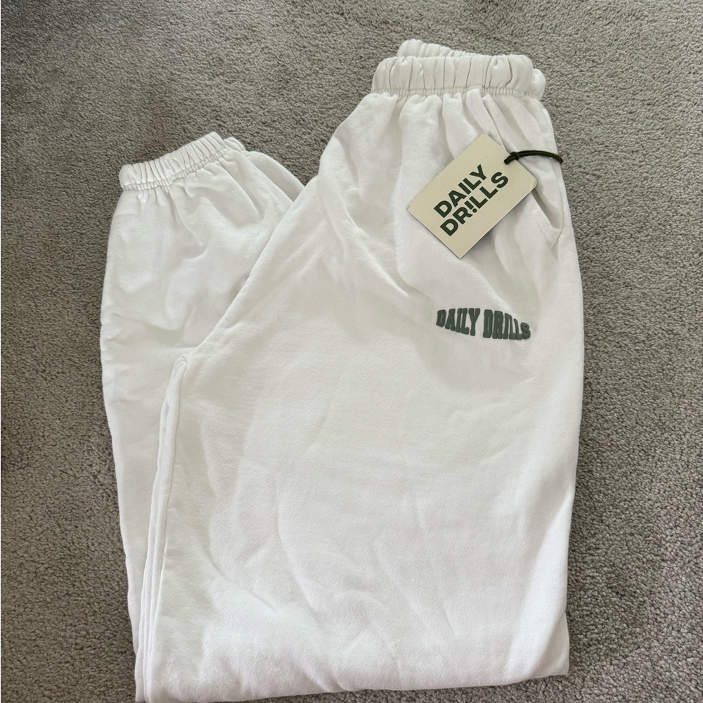 Daily Drills NWT White Sweatpants